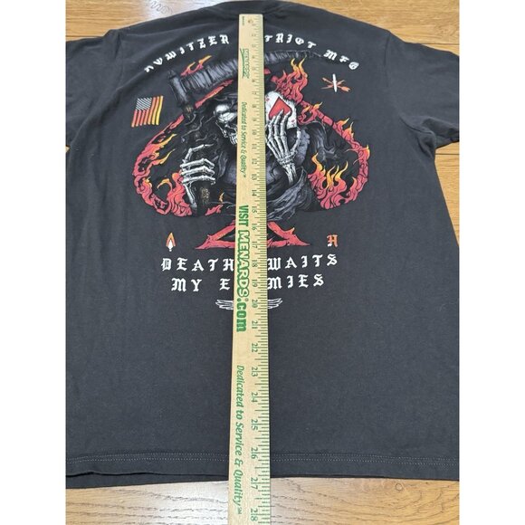 Howitzer Patriot MFG Death Awaits My‎ Enemies Short Sleeve Size Medium USA - Picture 7 of 10
